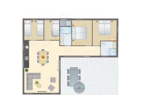 Lodge 6 personen - 8B