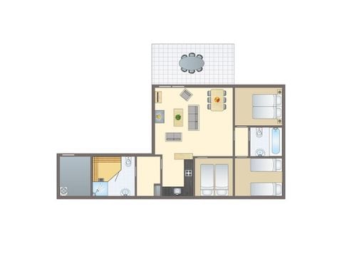 Bungalow 6 personen - 6X
