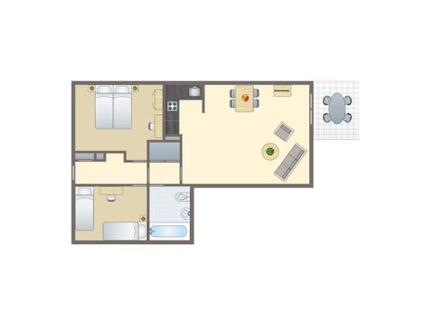 APPARTEMENT 4 personen - 4CG