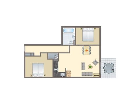 APPARTEMENT 6 personen - 6SA
