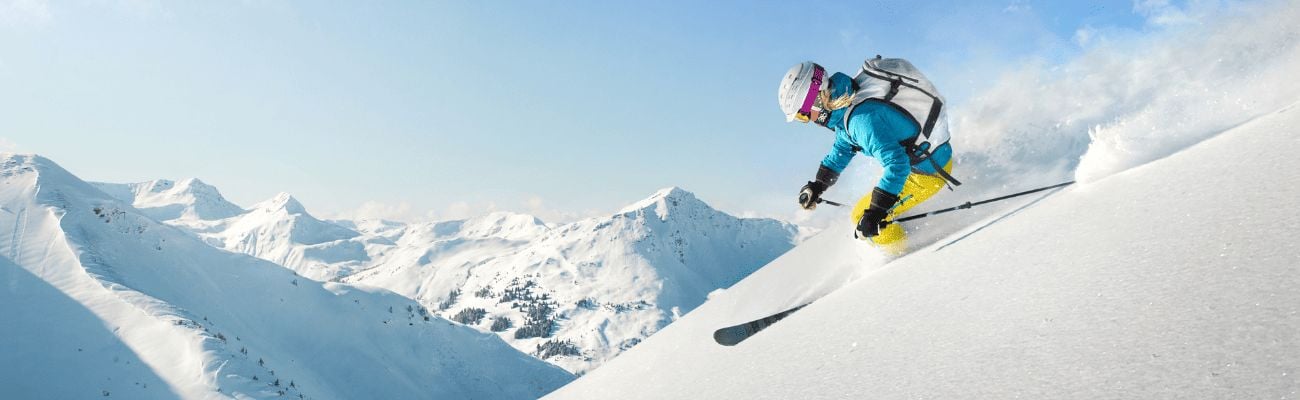In een wintersportgebied